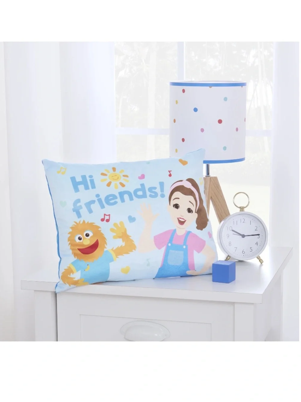 Ms. Rachel Kids Toddler Pillow and Bedding Sheet Set, Twin